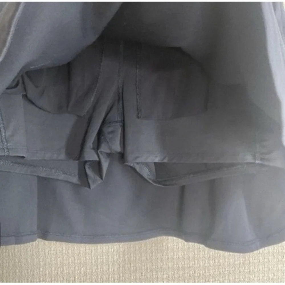 Athleta Black Pockets Lined Fairway Golf Skort 16